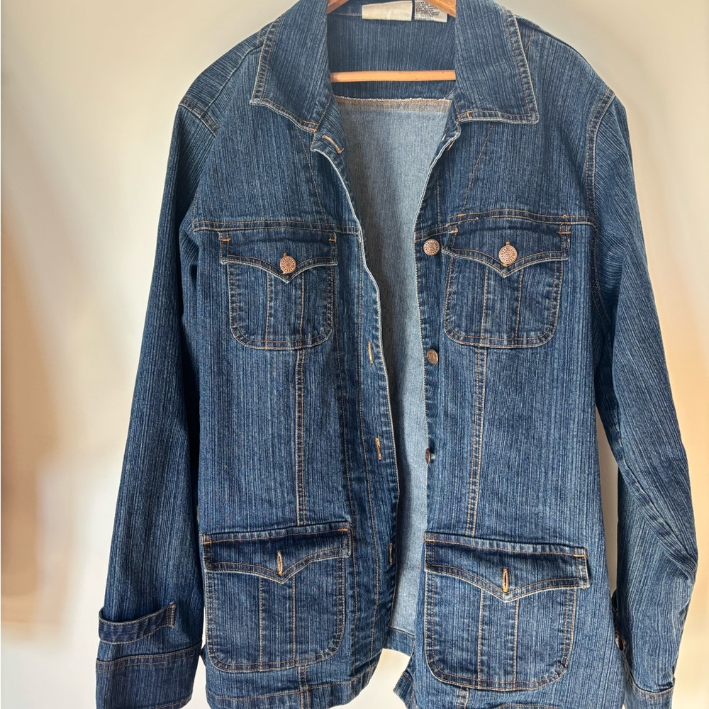 Vintage Bill Blass Blue Denim Jacket